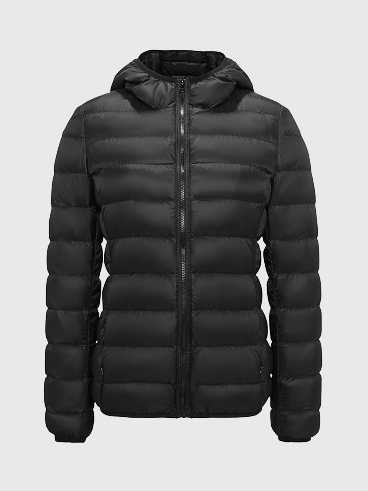 Women's - Featherweight Packable Down Jacket - Hooded Puffer for Cold Weather Travel