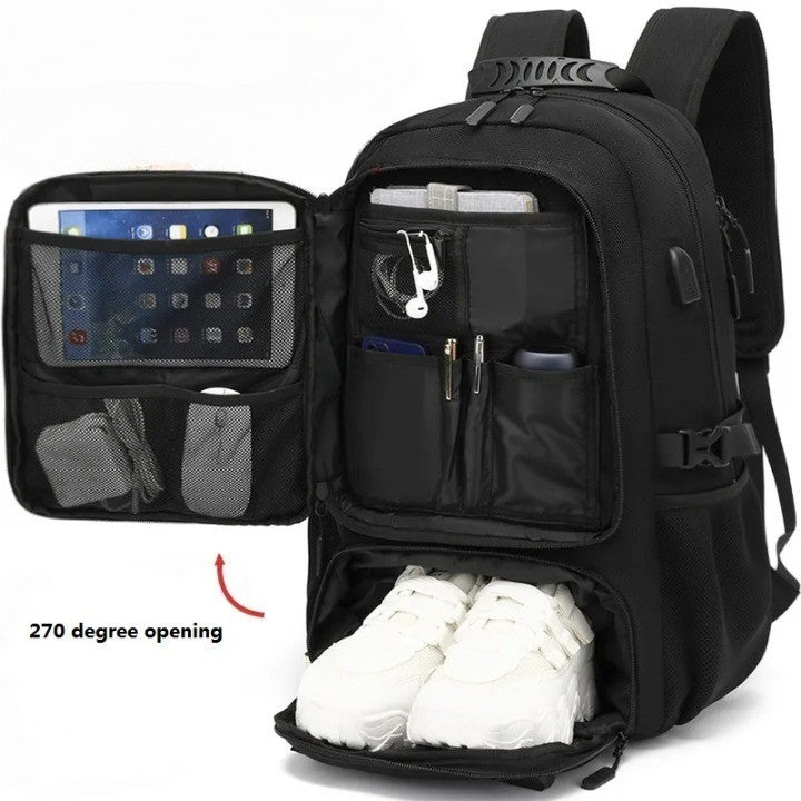 50L - Backpack - Durable & Versatile with USB Connection - Ultimate Travel Companion for Adventurers