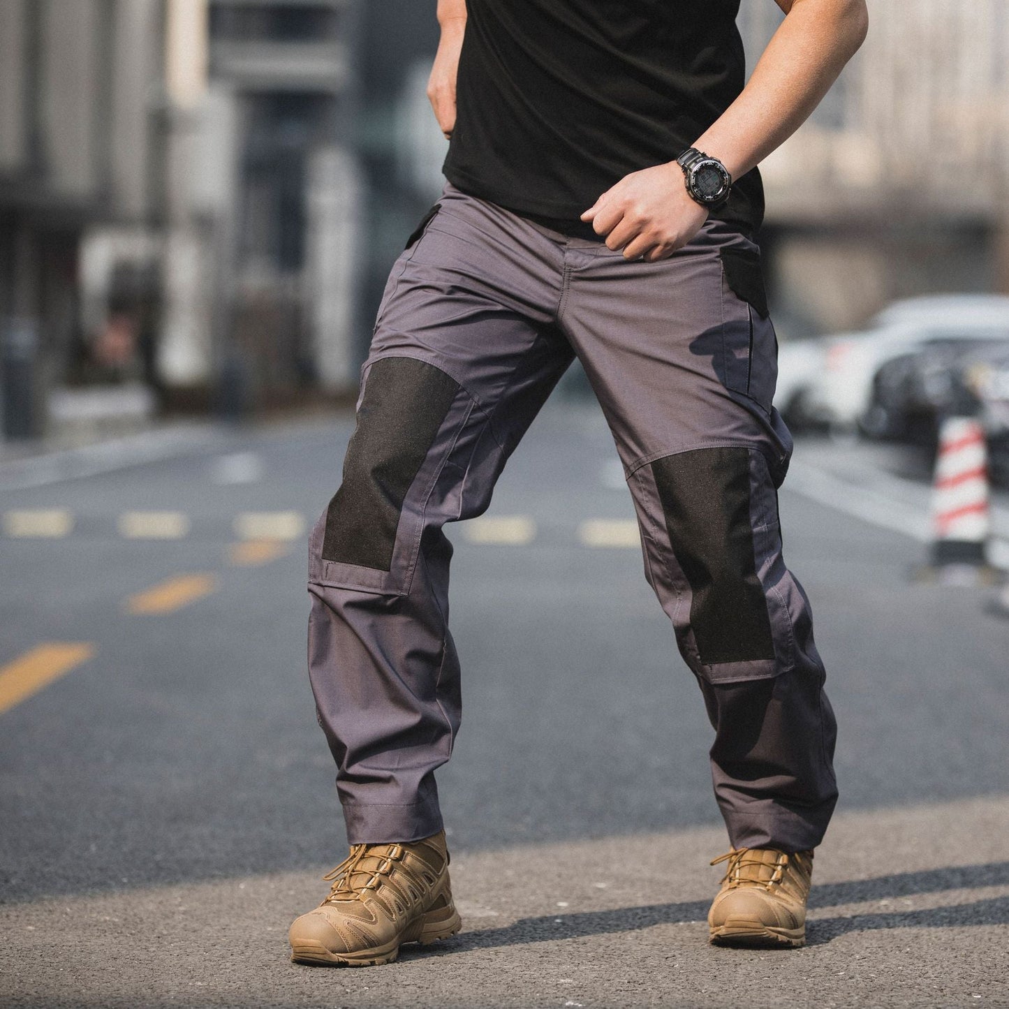 Men's - Urban Cargo Pants - Waterproof Ripstop Tactical Pants for Outdoor Wear