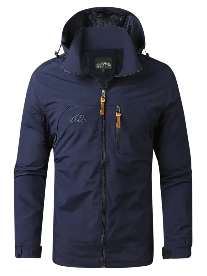 Men's - Waterproof & Windproof Jacket - Stylish Intermediate Jacket for All-Weather Adventures