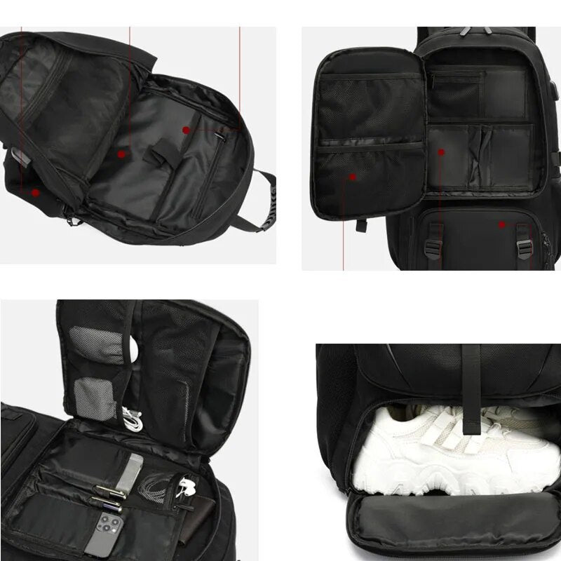 50L - Backpack - Durable & Versatile with USB Connection - Ultimate Travel Companion for Adventurers
