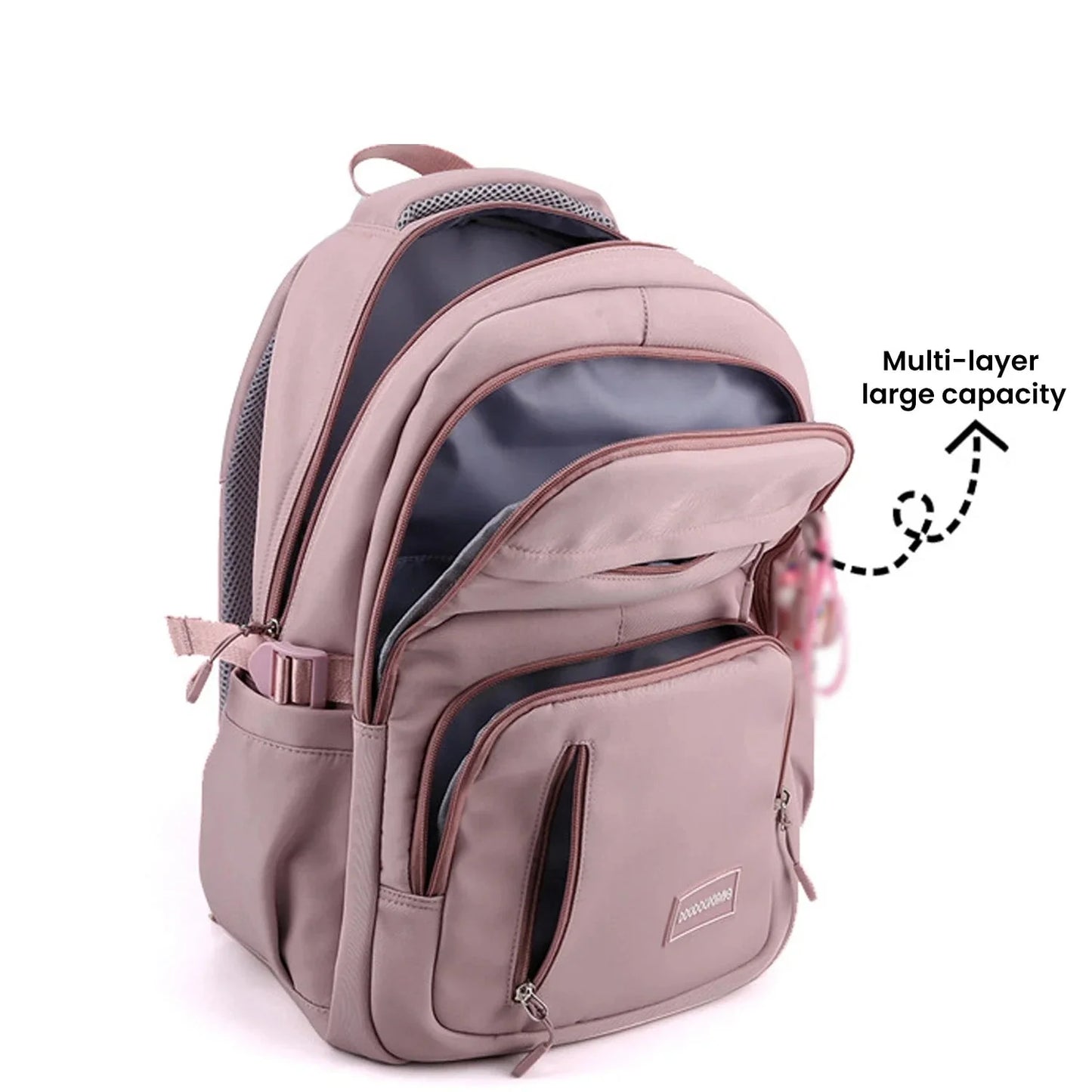 35L - Large Capacity Nylon Laptop Backpack - Cute & Stylish - Perfect for School, Work & Travel