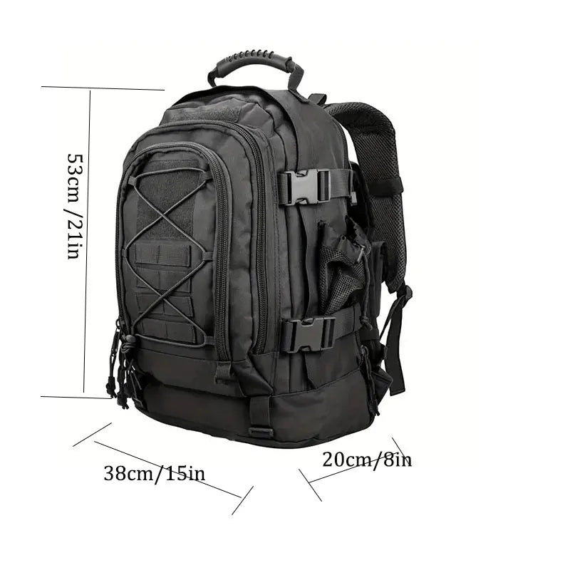50L - Versatile Tactical Outdoor Backpack - Durable Material - Large Capacity 40L-64L for Travel & Adventure