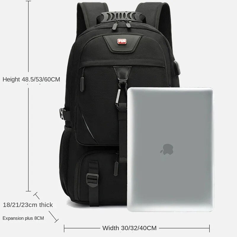 50L - Backpack - Durable & Versatile with USB Connection - Ultimate Travel Companion for Adventurers
