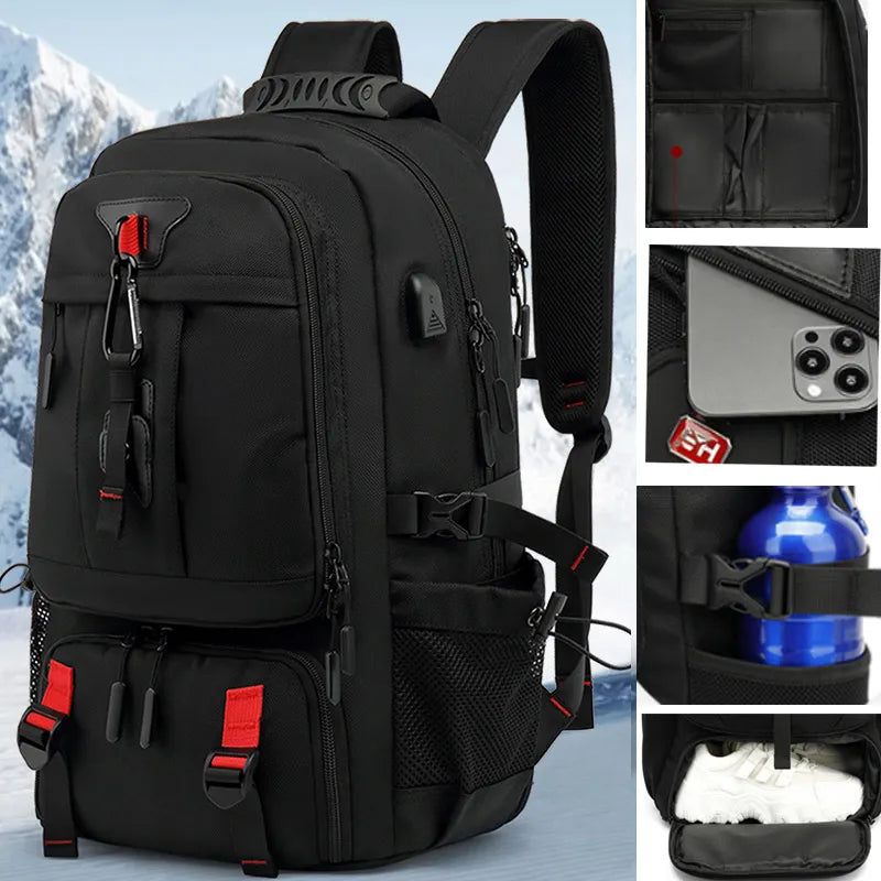 50L - Backpack - Durable & Versatile with USB Connection - Ultimate Travel Companion for Adventurers