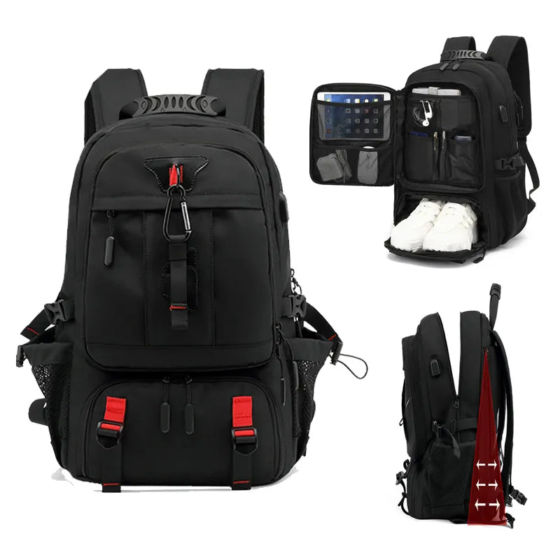 50L - Backpack - Durable & Versatile with USB Connection - Ultimate Travel Companion for Adventurers