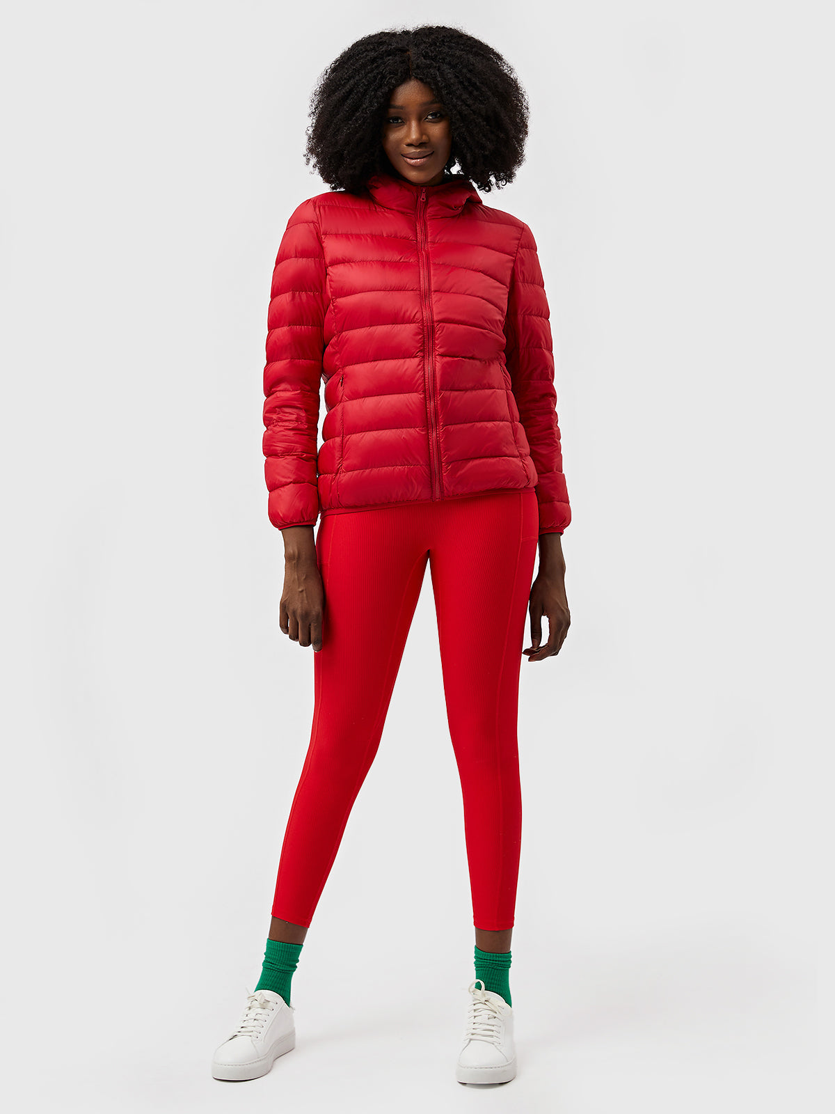 Women's - Featherweight Packable Down Jacket - Hooded Puffer for Cold Weather Travel