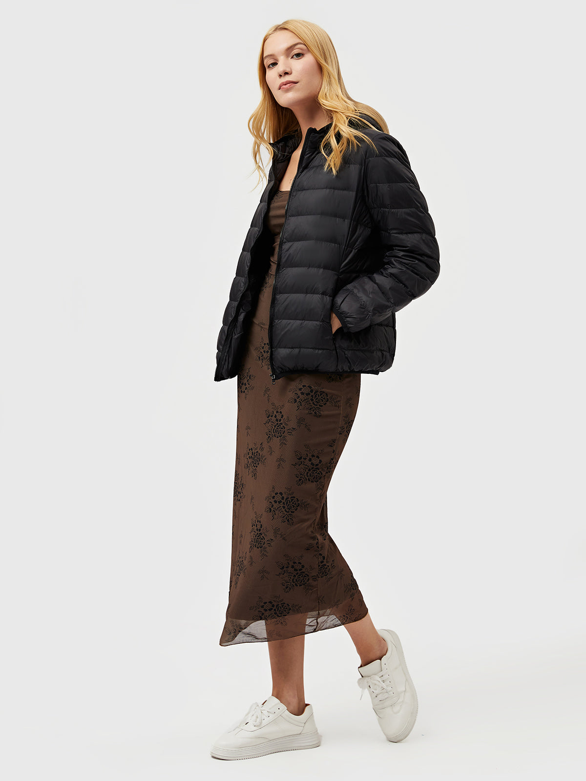 Women's - Featherweight Packable Down Jacket - Hooded Puffer for Cold Weather Travel