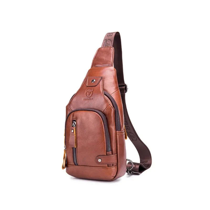 20L - Crossbody Bag - Genuine Leather with USB Port - Stylish & Functional Travel Companion