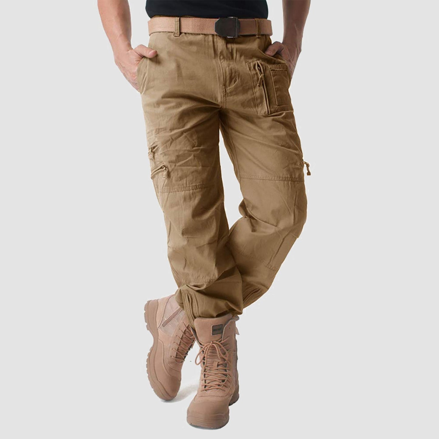 Men's - Tactical Cargo Pants – 9 Pockets, Durable Design – Hiking & Outdoor Wear