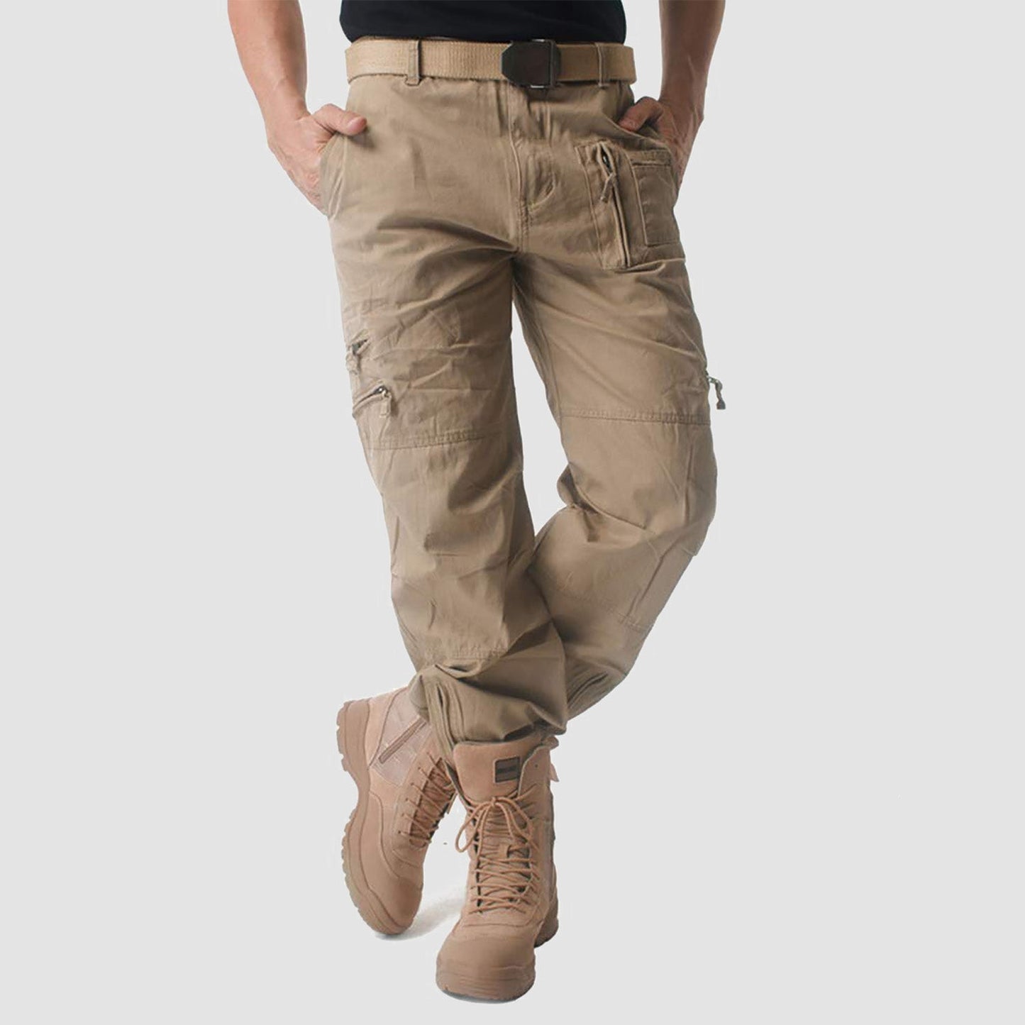 Men's - Tactical Cargo Pants – 9 Pockets, Durable Design – Hiking & Outdoor Wear