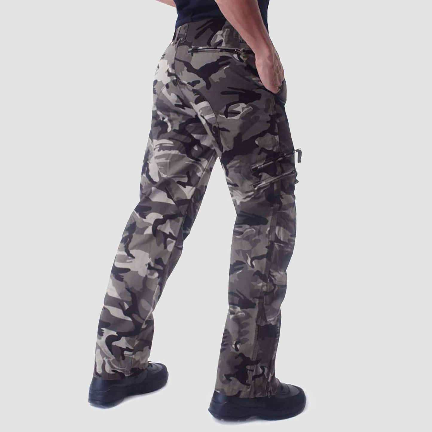 Men's - Tactical Cargo Pants – 9 Pockets, Durable Design – Hiking & Outdoor Wear