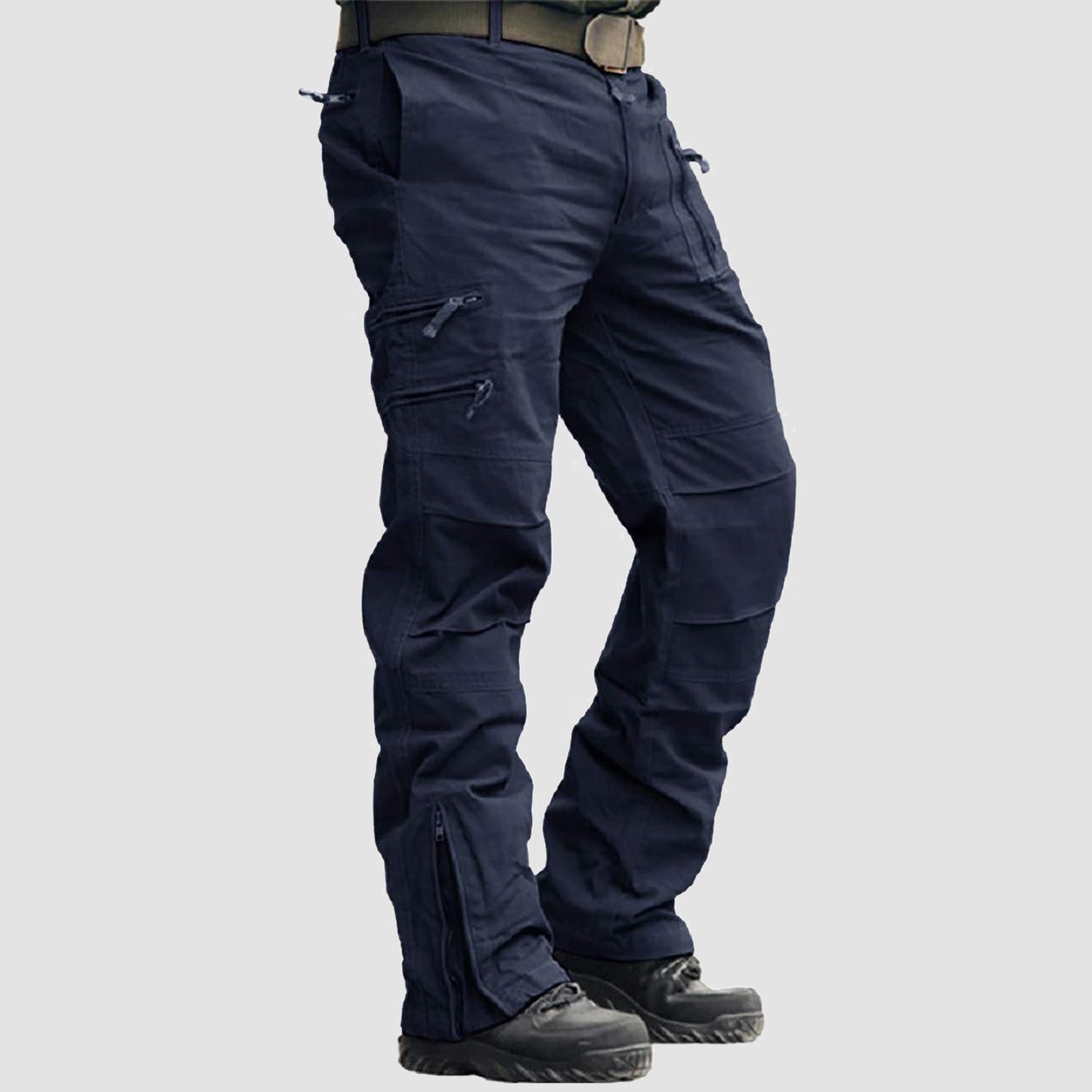 Men's - Tactical Cargo Pants – 9 Pockets, Durable Design – Hiking & Outdoor Wear
