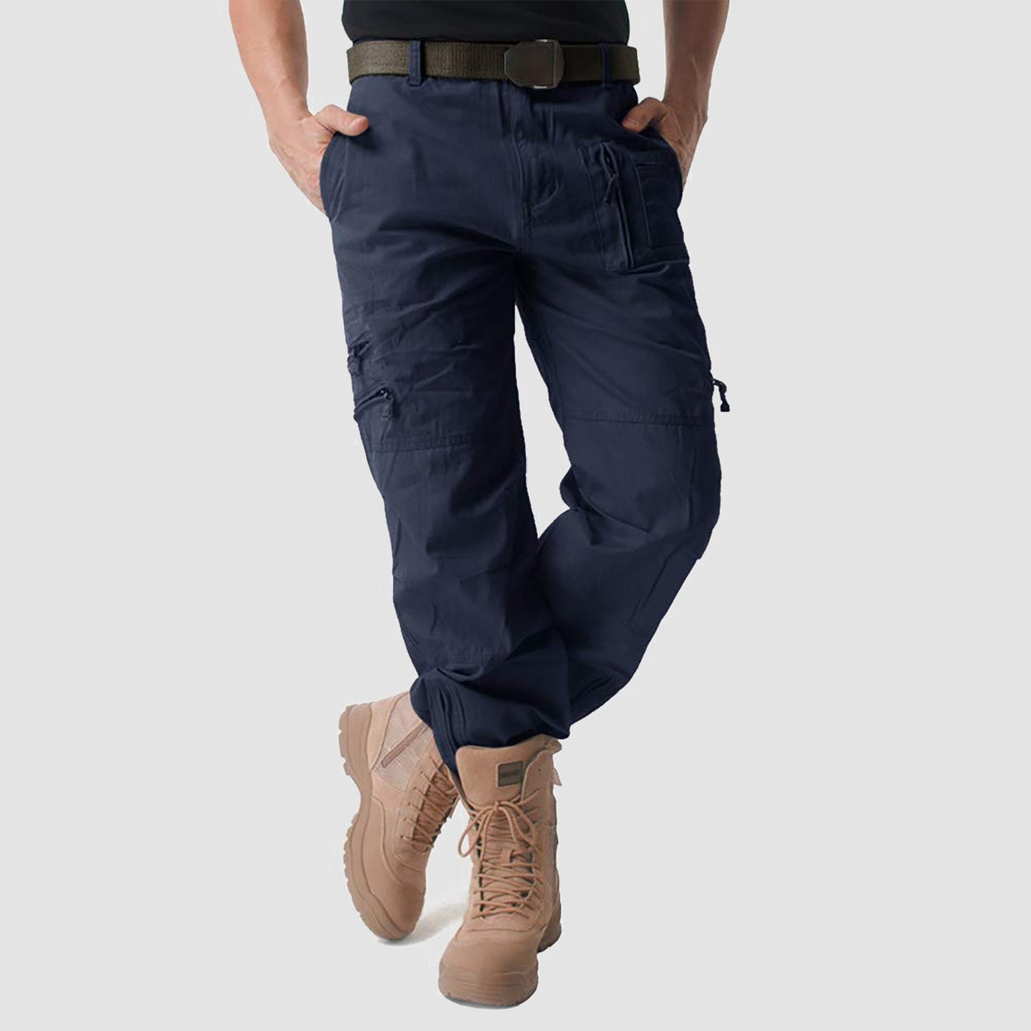 Men's - Tactical Cargo Pants – 9 Pockets, Durable Design – Hiking & Outdoor Wear