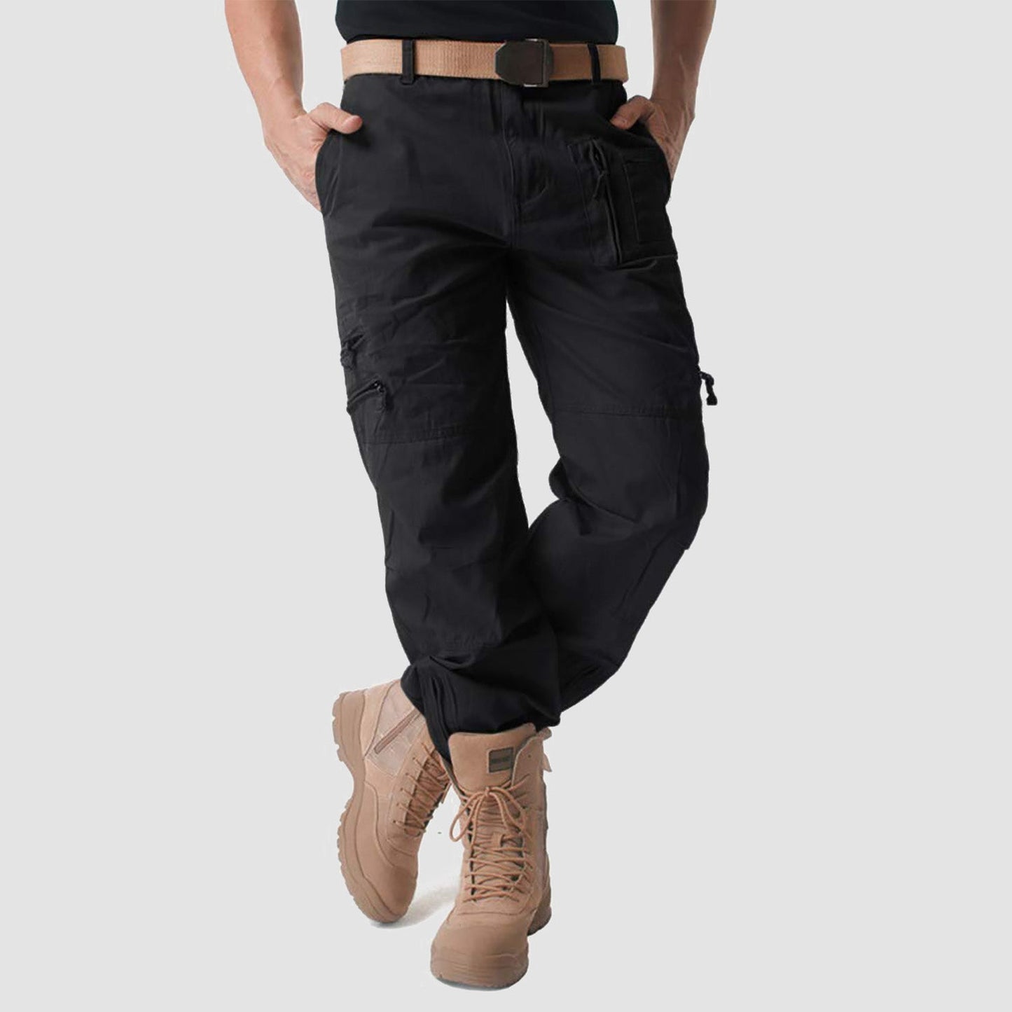 Men's - Tactical Cargo Pants – 9 Pockets, Durable Design – Hiking & Outdoor Wear