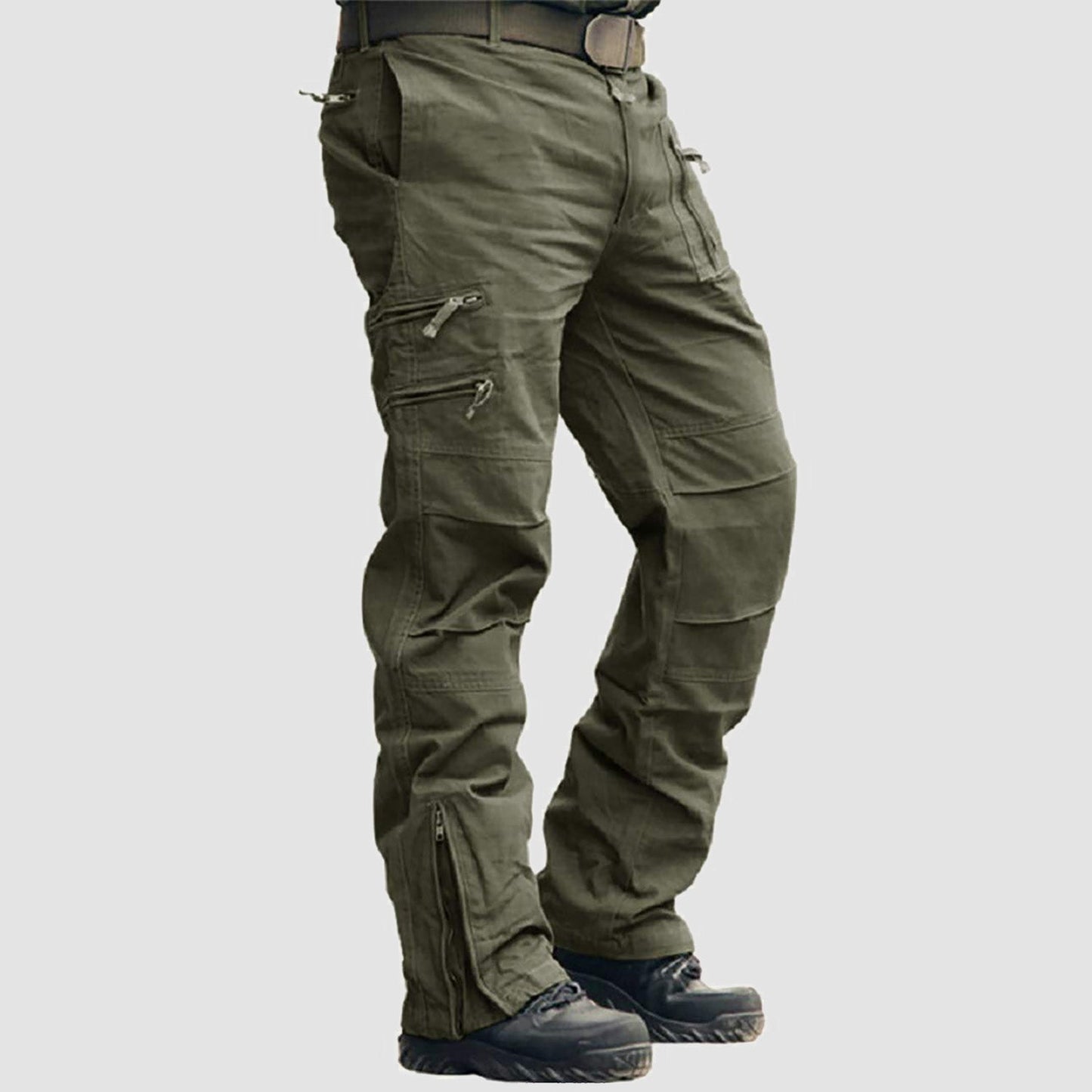 Men's - Tactical Cargo Pants – 9 Pockets, Durable Design – Hiking & Outdoor Wear