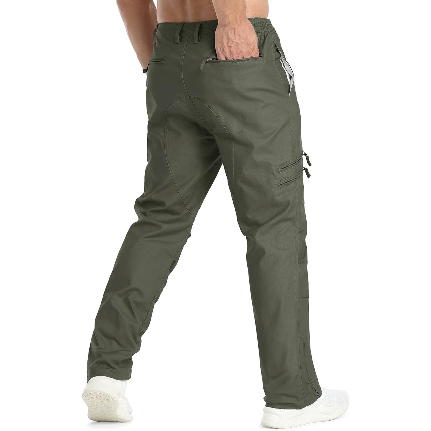 Men's - Tactical Cargo Pants – 9 Pockets, Durable Design – Hiking & Outdoor Wear