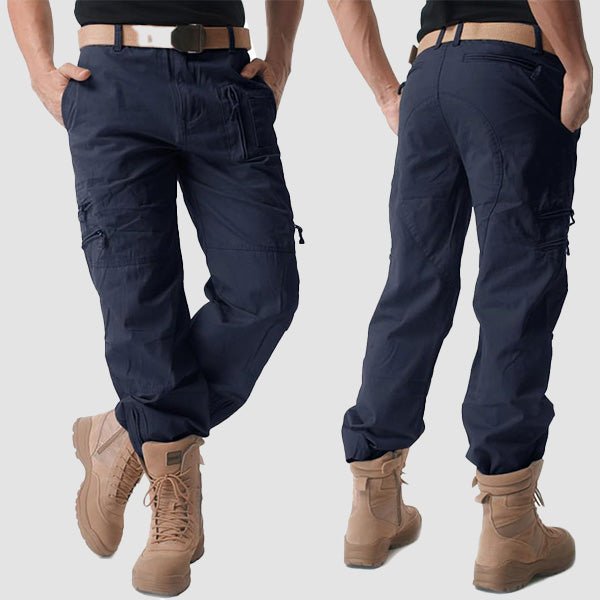 Men's - Tactical Cargo Pants – 9 Pockets, Durable Design – Hiking & Outdoor Wear