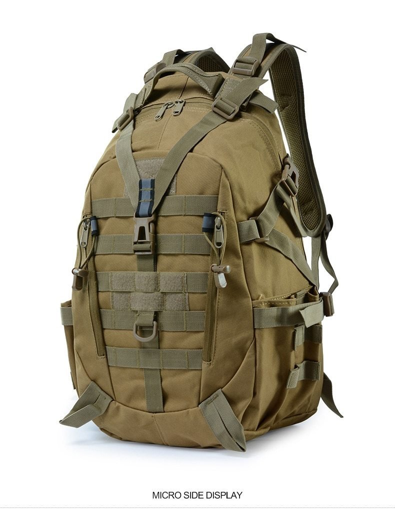 30L - Military Tactical Outdoor Backpack - Durable, Water-Resistant, Lightweight - Ideal for Hiking and Camping