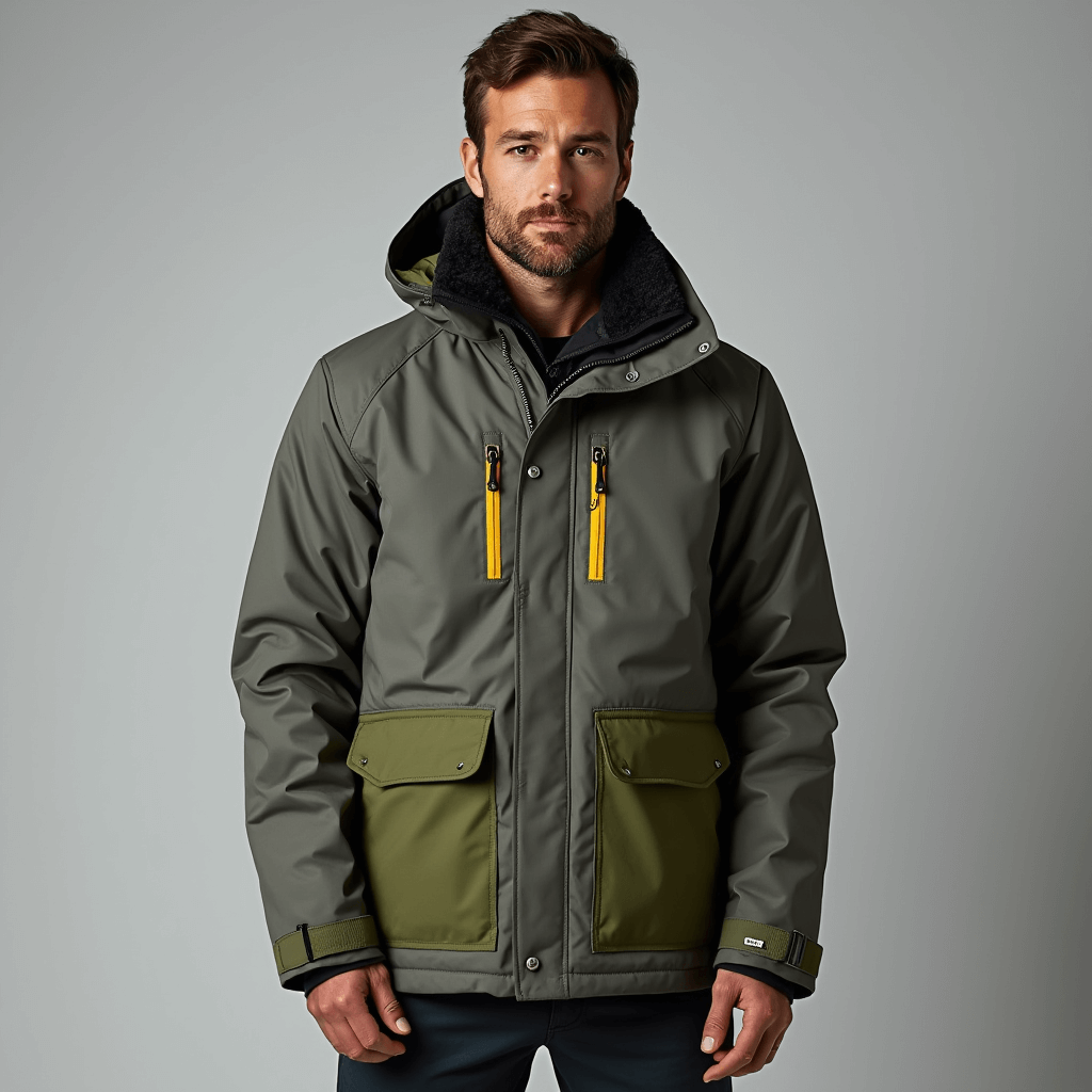 Men's - Padded Winter Jacket - Windproof & Waterproof - Perfect for Outdoor Adventures