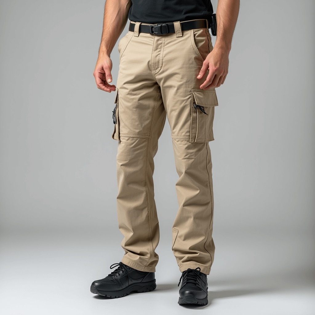 Men's - Durable Tactical Cargo Trousers - Lightweight & Versatile