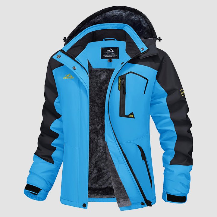 Women's - Fleece Ski Jacket – Water-Resistant, 4 Pockets – Winter Outerwear
