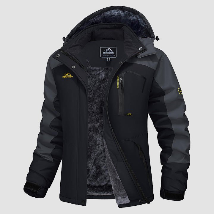 Women's - Fleece Ski Jacket – Water-Resistant, 4 Pockets – Winter Outerwear