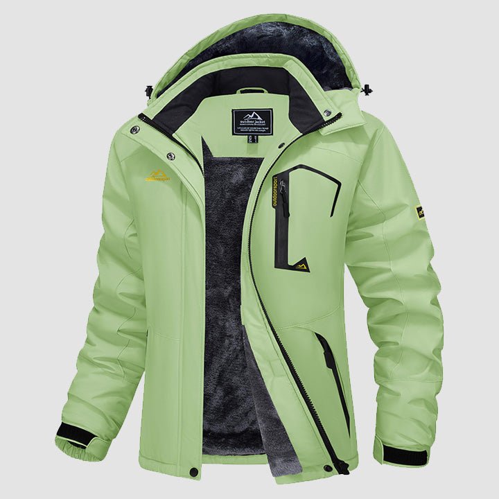 Women's - Fleece Ski Jacket – Water-Resistant, 4 Pockets – Winter Outerwear