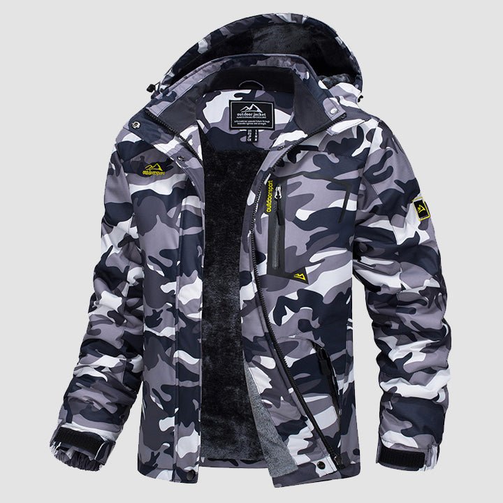 Women's - Fleece Ski Jacket – Water-Resistant, 4 Pockets – Winter Outerwear