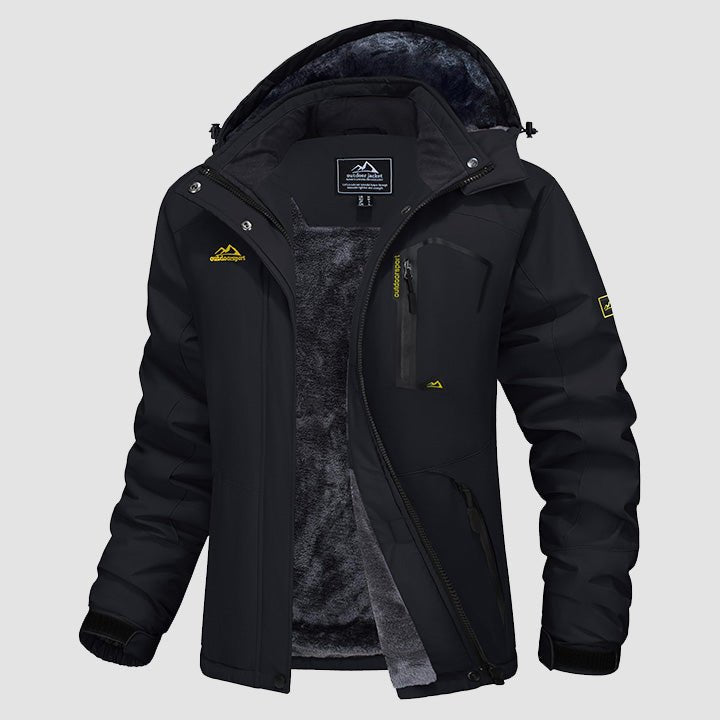 Women's - Fleece Ski Jacket – Water-Resistant, 4 Pockets – Winter Outerwear