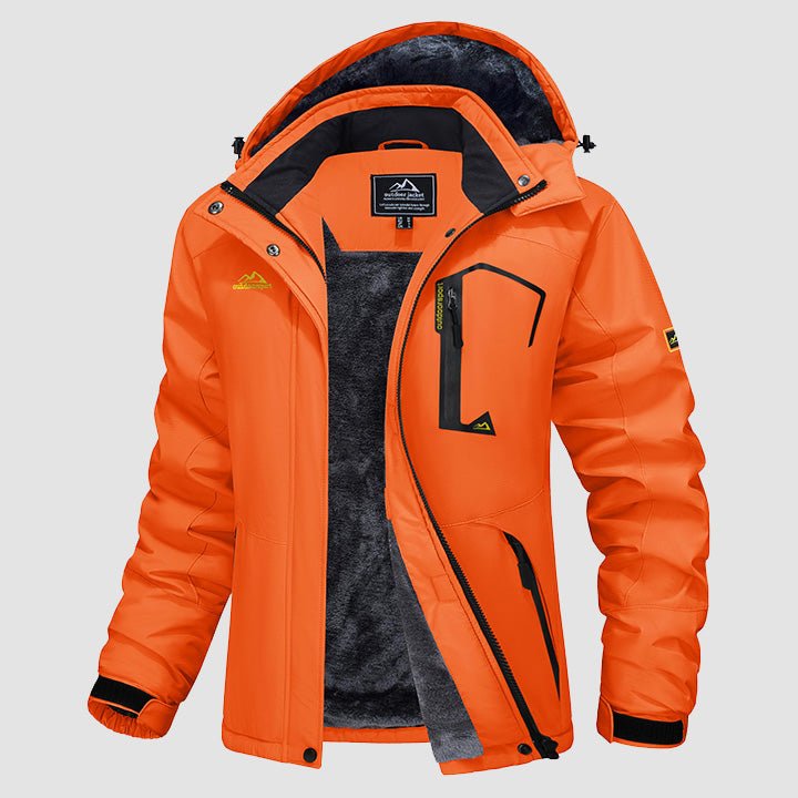 Women's - Fleece Ski Jacket – Water-Resistant, 4 Pockets – Winter Outerwear