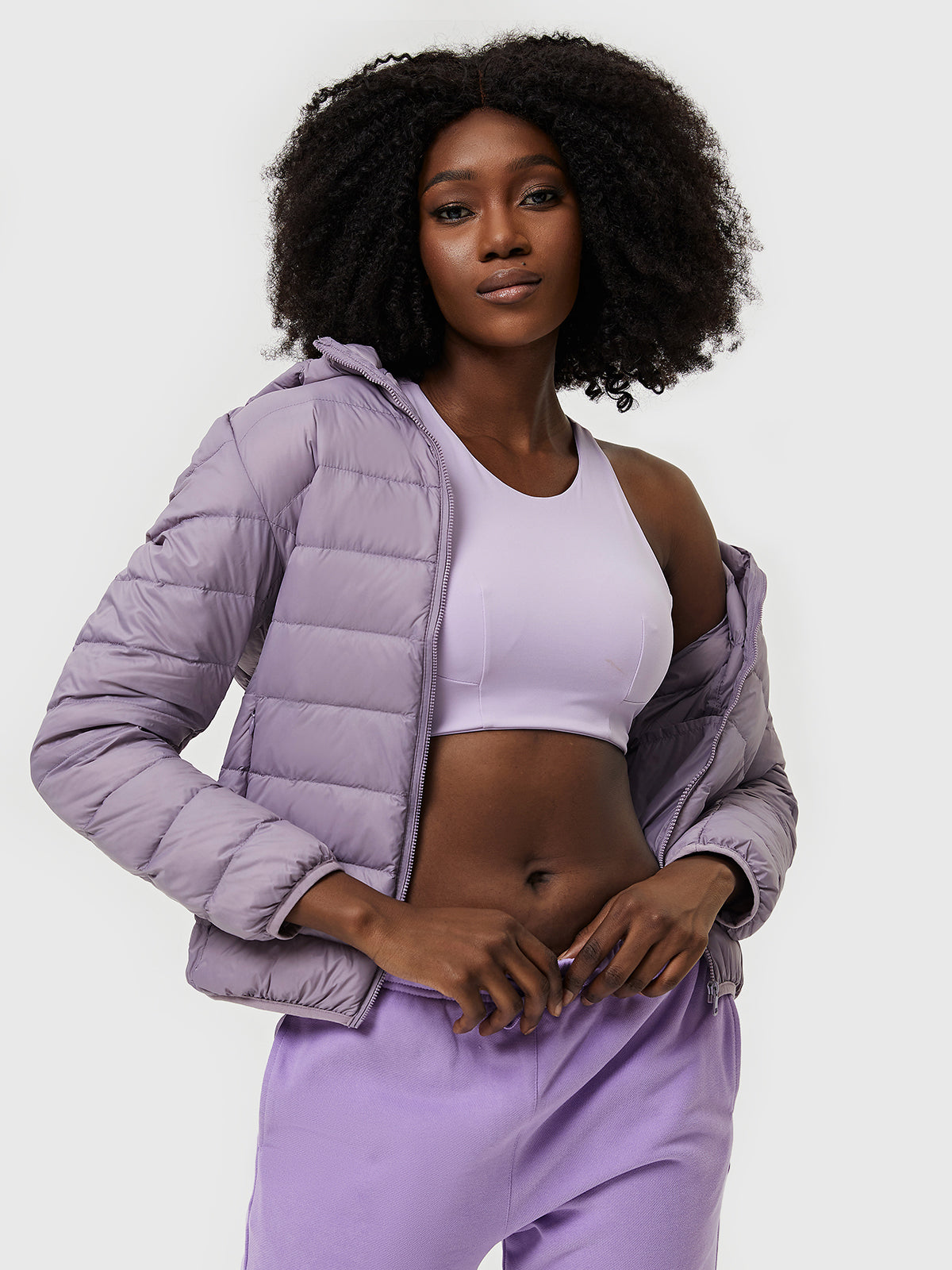 Women's - Featherweight Packable Down Jacket - Hooded Puffer for Cold Weather Travel