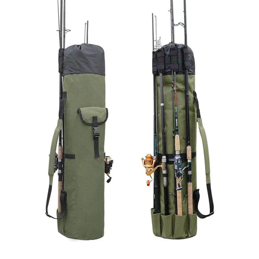 Unisex - Portable Fishing Rod Holder Bag - Gear Organizer Travel Case