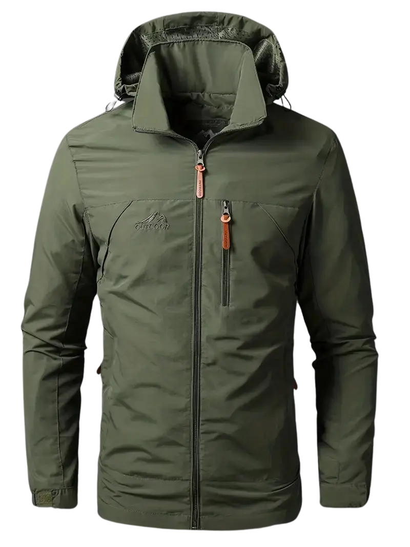 Men's - Waterproof & Windproof Jacket - Stylish Intermediate Jacket for All-Weather Adventures