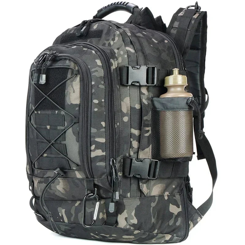 60L - Military Tactical Backpack - Durable & Versatile - Ideal for Travel and Camping Adventures