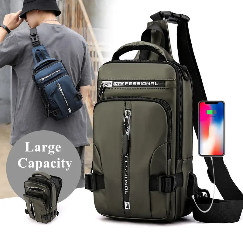 30L - Waterproof Anti-Theft Crossbody Sling Bag - Stylish & Secure - Perfect for Travel and Daily Use