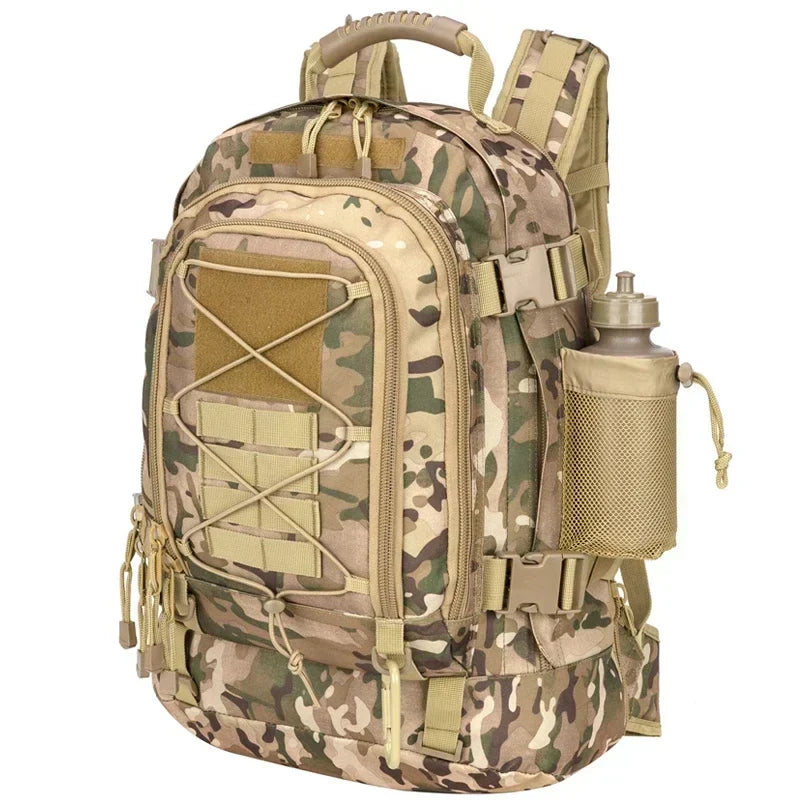 60L - Military Tactical Backpack - Durable & Versatile - Ideal for Travel and Camping Adventures