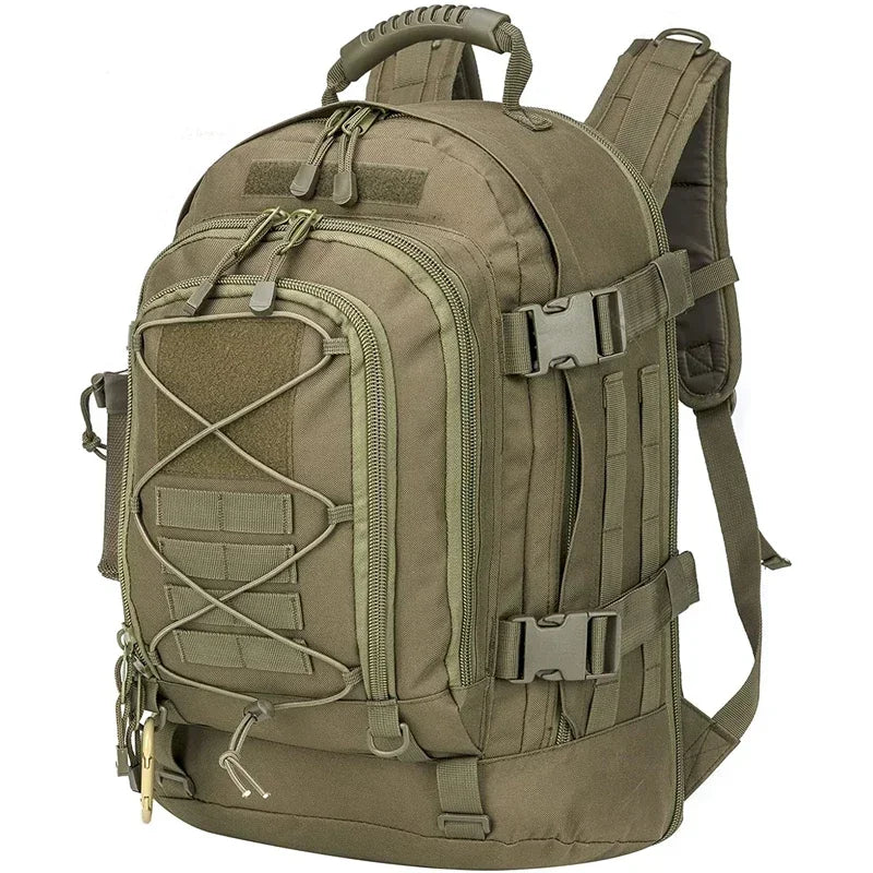 60L - Military Tactical Backpack - Durable & Versatile - Ideal for Travel and Camping Adventures