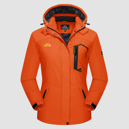 Women's - Fleece Ski Jacket – Water-Resistant, 4 Pockets – Winter Outerwear