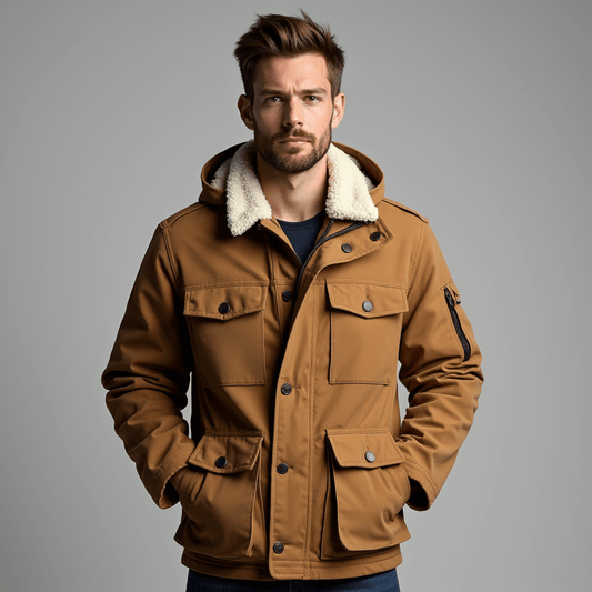 Men's - Tough Jacket - Warm Inner Lining - Durable Outerwear for Cold Weather