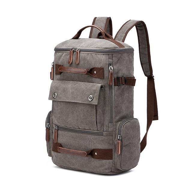 40L - Large Vintage Canvas Backpack - Durable, Stylish Design - Perfect for Travel and Outdoor Adventures